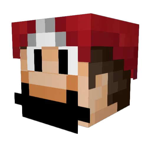 MisterSandmanAU Minecraft avatar head, 3D render