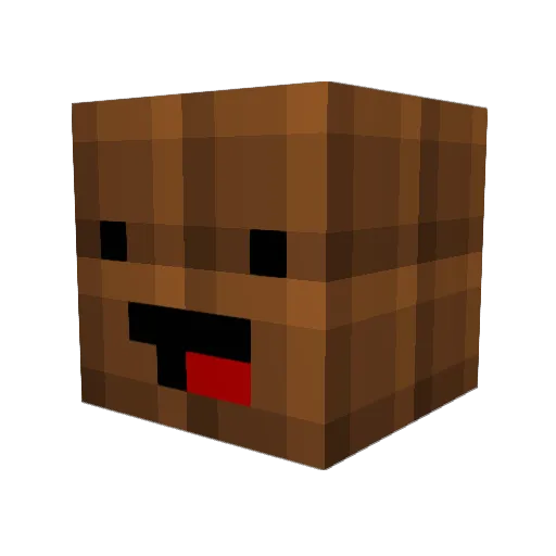 MisterSchokolade Minecraft avatar head, 3D render