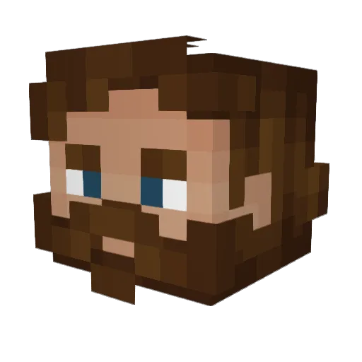 MisterShady Minecraft avatar head, 3D render