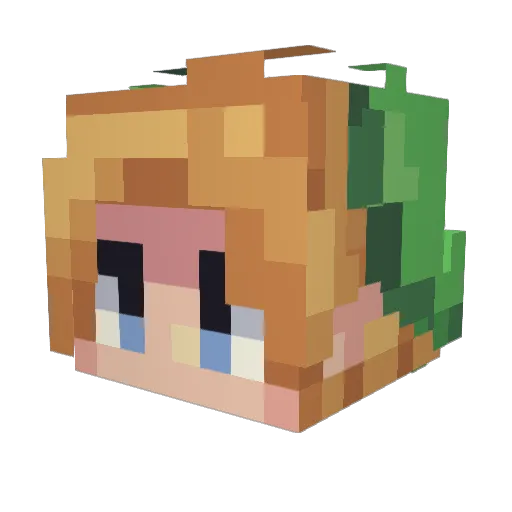 MisterSiren Minecraft avatar head, 3D render