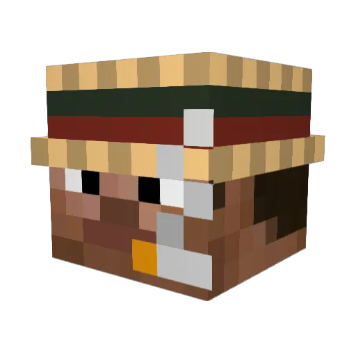 MisterSourMC Minecraft avatar head, 3D render