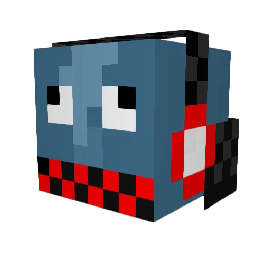 MisterSquid224 Minecraft avatar head, 3D render