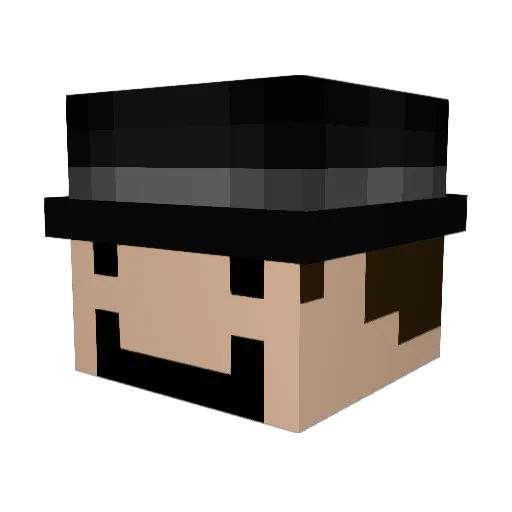 MisterTJ007 Minecraft avatar head, 3D render