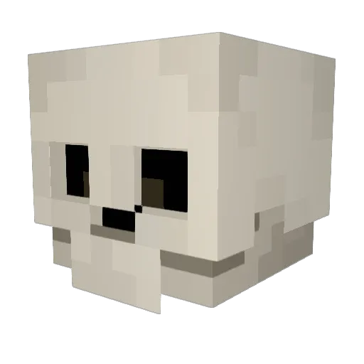MisterTenBelow Minecraft avatar head, 3D render