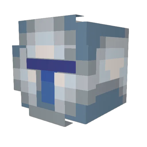 MisterTicTac Minecraft avatar head, 3D render