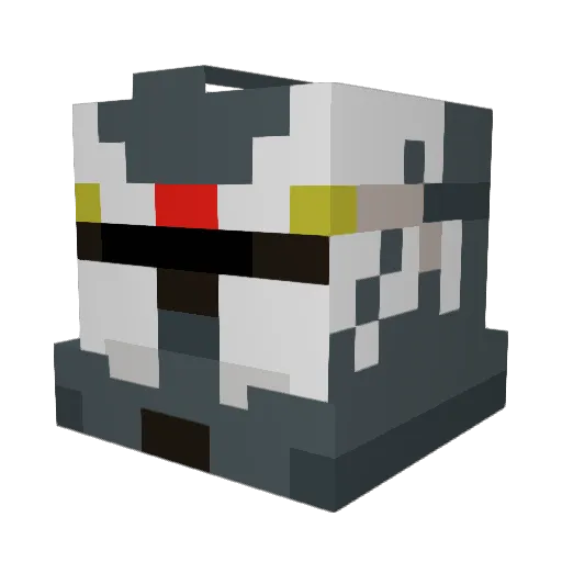 MisterWhiff Minecraft avatar head, 3D render