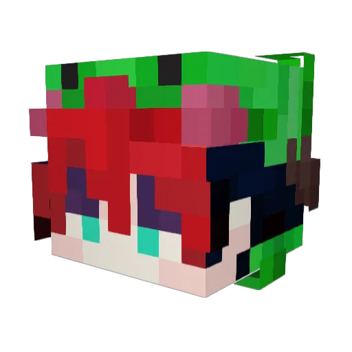 MisterYT1 Minecraft avatar head, 3D render