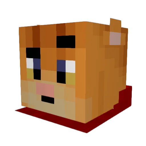 Mister_Cat Minecraft avatar head, 3D render