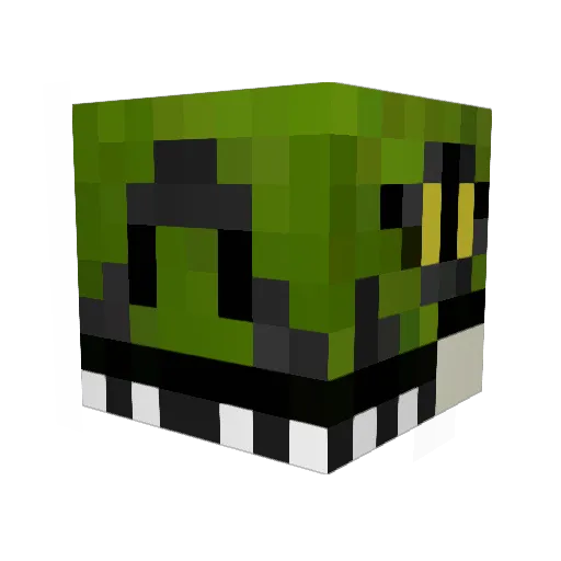 Mister_Dino Minecraft avatar head, 3D render
