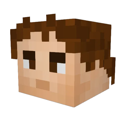 Mister_Khan Minecraft avatar head, 3D render