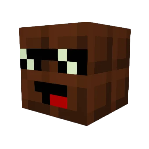 Mister_Kinder Minecraft avatar head, 3D render