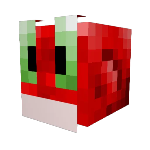 Mister_Krabbe Minecraft avatar head, 3D render