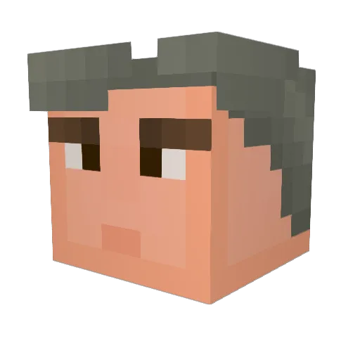 Mister_Moomer Minecraft avatar head, 3D render