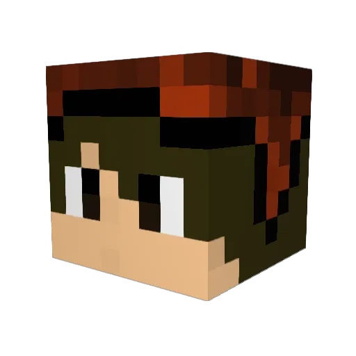 Mister_Porkchop Minecraft avatar head, 3D render