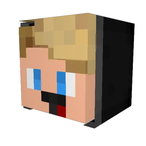 Mister_Poulpe Minecraft avatar head, 3D render