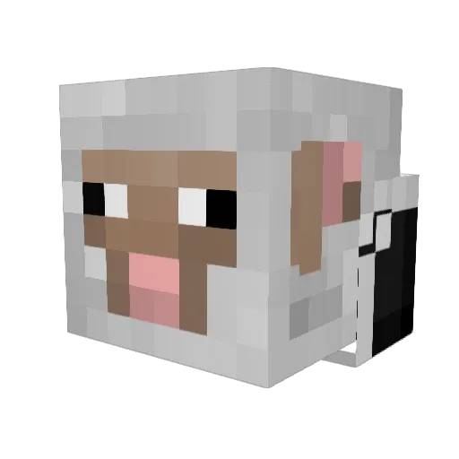 Mister_Sheep Minecraft avatar head, 3D render