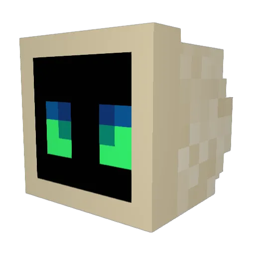 Mister_Synth Minecraft avatar head, 3D render