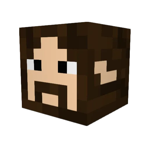 Mister_White_ Minecraft avatar head, 3D render
