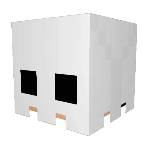 Mister__lu Minecraft avatar head, 3D render