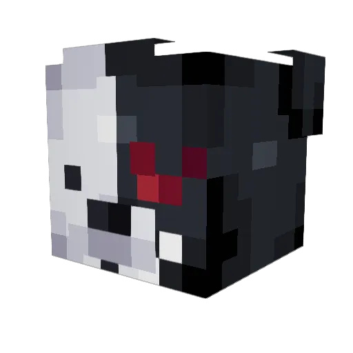 Mistercat3 Minecraft avatar head, 3D render