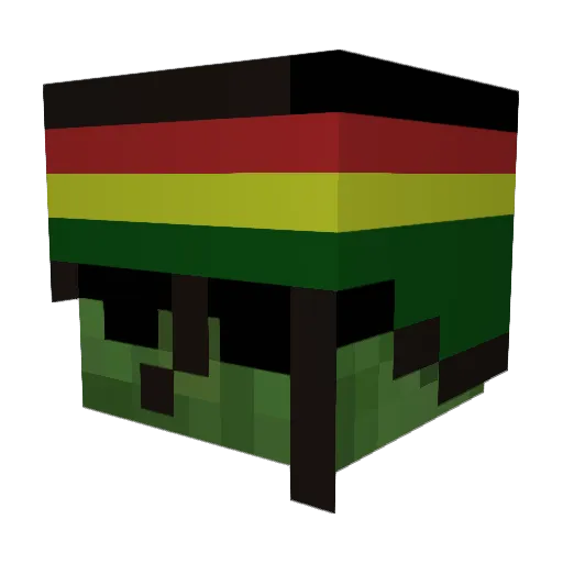 Misterfun4 Minecraft avatar head, 3D render