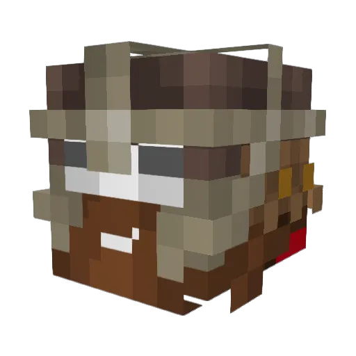 Mistergasty Minecraft avatar head, 3D render