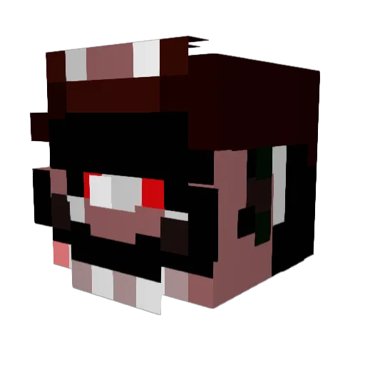 Misteriooo112 Minecraft avatar head, 3D render