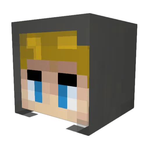 MisteriousJ Minecraft avatar head, 3D render