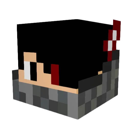 MisteriseaZYX Minecraft avatar head, 3D render