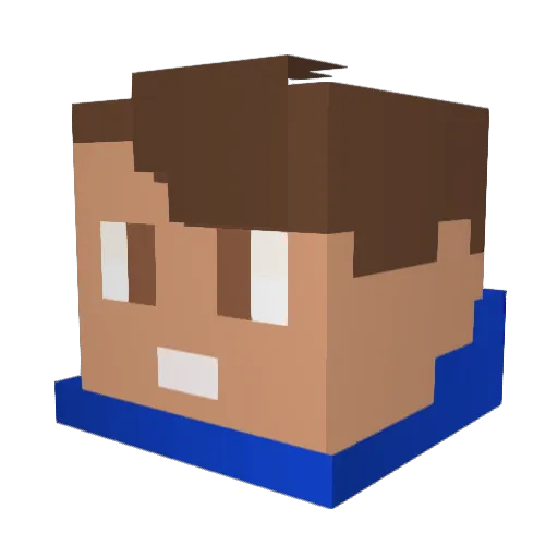 Misterix1011 Minecraft avatar head, 3D render