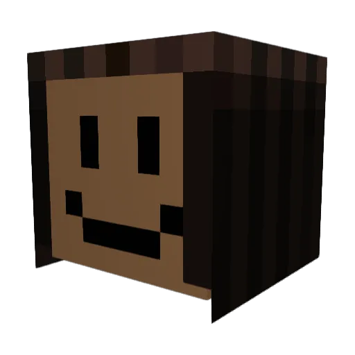 Mistermemer Minecraft avatar head, 3D render