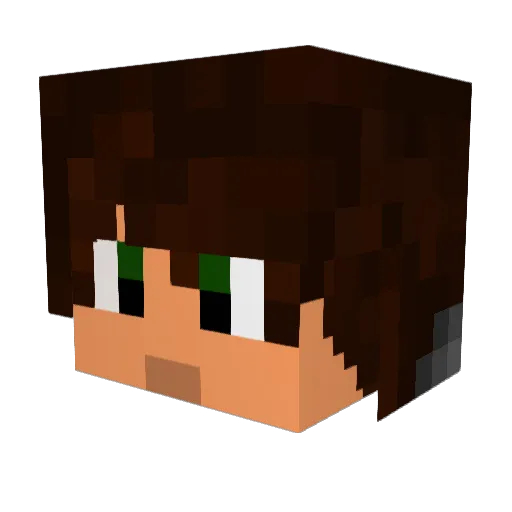 Misterpoil Minecraft avatar head, 3D render