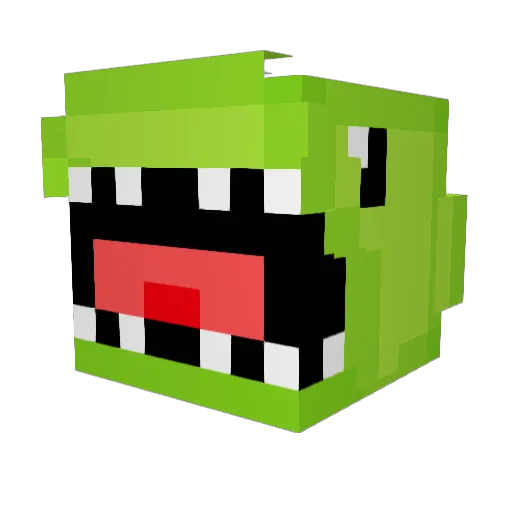 MisterrMoon Minecraft avatar head, 3D render