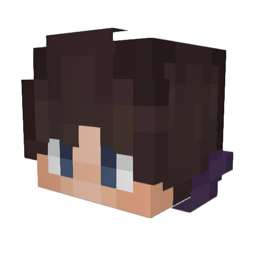 Mistersyms Minecraft avatar head, 3D render