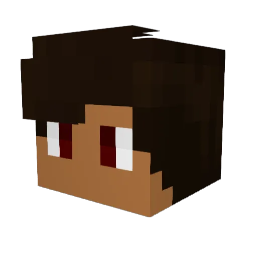 MisteryMarvin Minecraft avatar head, 3D render