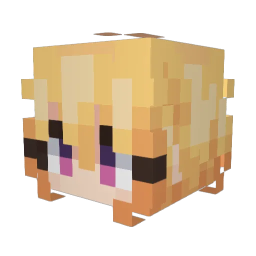 MisteryMinecraft Minecraft avatar head, 3D render