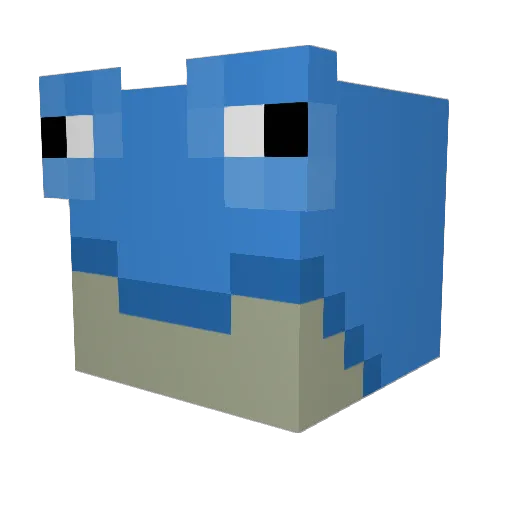 MistiCocunut Minecraft avatar head, 3D render