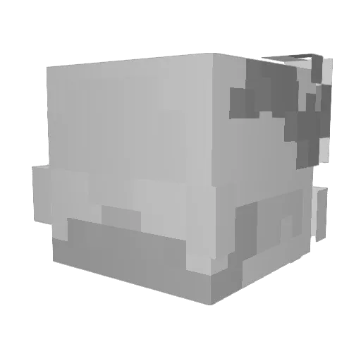 Mistic86 Minecraft avatar head, 3D render