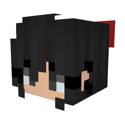 MisticShadowCat_ Minecraft avatar head, 3D render