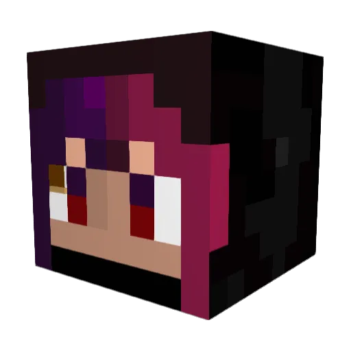 Mistic_cosmos Minecraft avatar head, 3D render
