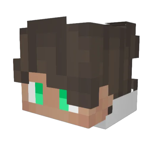 Misticalcraft25 Minecraft avatar head, 3D render