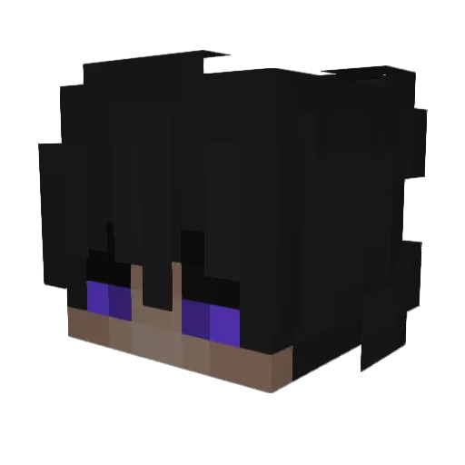 Misticalkai Minecraft avatar head, 3D render