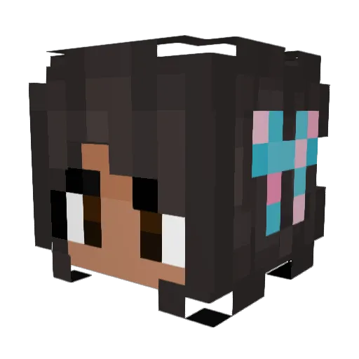 Misticgaming12 Minecraft avatar head, 3D render
