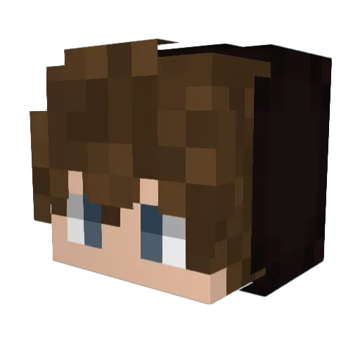 Mistijk Minecraft avatar head, 3D render