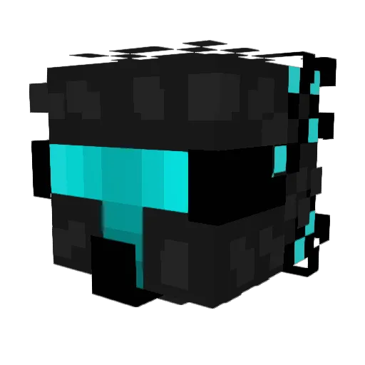 Mistik_Iwnl Minecraft avatar head, 3D render