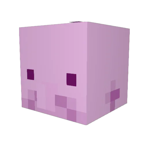 Mistixo Minecraft avatar head, 3D render