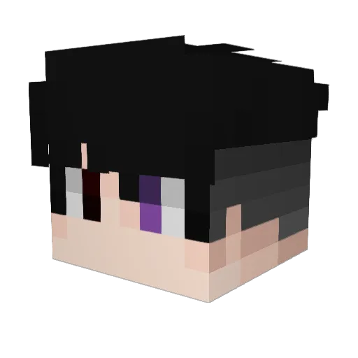 Mistkhxz Minecraft avatar head, 3D render