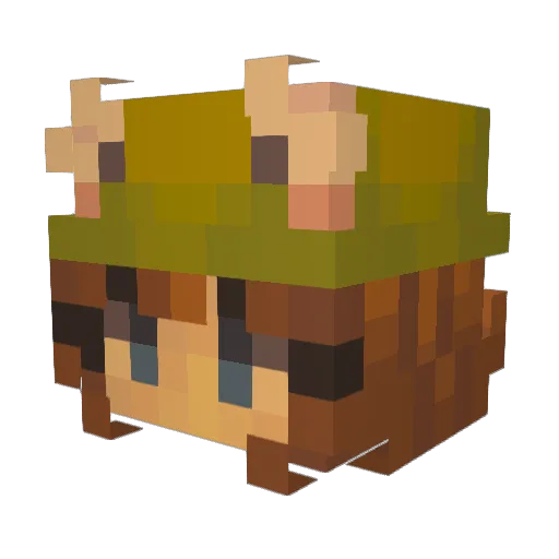 Mistletoe_kiss Minecraft avatar head, 3D render