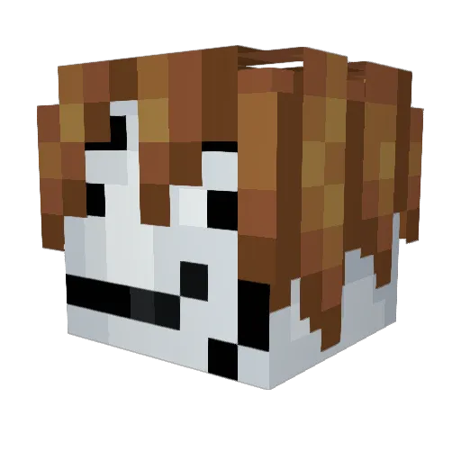 MistralG Minecraft avatar head, 3D render