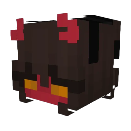 MistressVoid Minecraft avatar head, 3D render